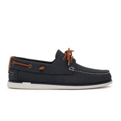Zapato náutico casual de piel
