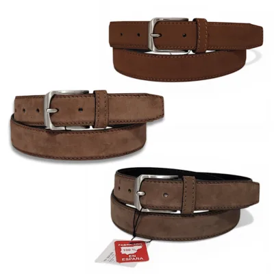 Cinturón de cuero(ante) de hombre